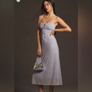 Anthropologie Sleeveless Slip midi dress